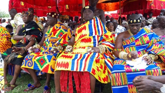 Photos: Colourful Asante culture on display as Asantehene marks 20th ...