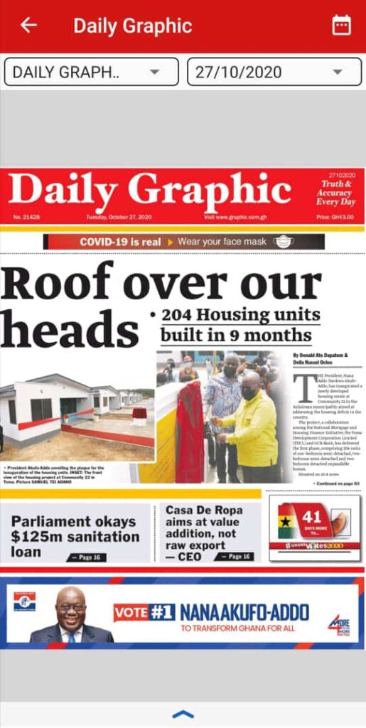 Newspaper headlines of Tuesday, October 27, 2020 51