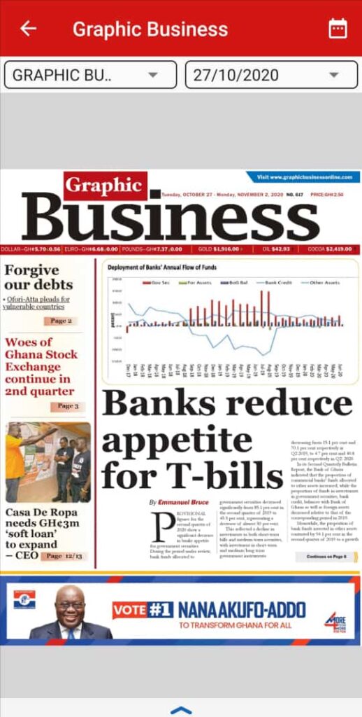 Newspaper headlines of Tuesday, October 27, 2020 47