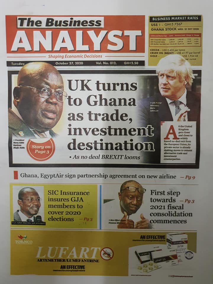 Newspaper headlines of Tuesday, October 27, 2020 53