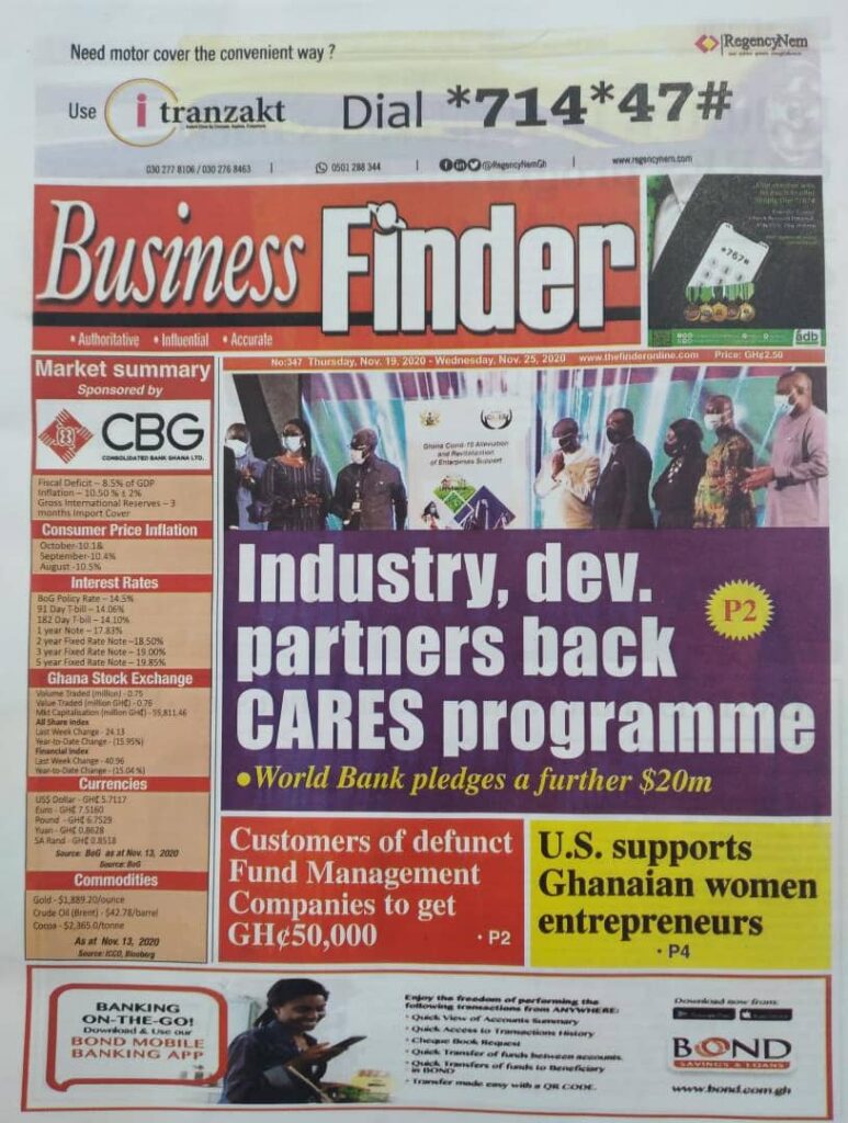 Newspaper headlines of Thursday, November 19, 2020 43