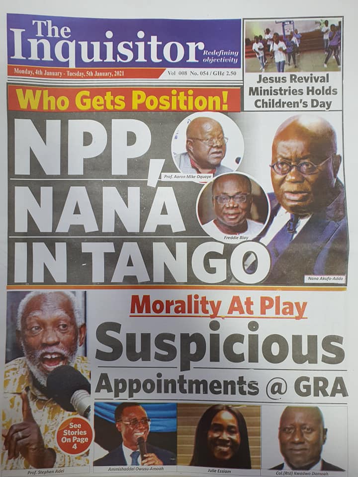 Newspaper headlines of Monday, January 4, 2021 18 Newspaper headlines of Monday, January 4, 2021 17