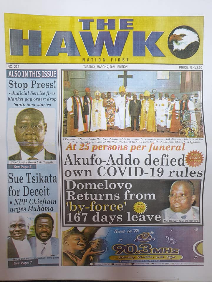 Newspaper headlines of Tuesday, March 2, 2021 2 Newspaper headlines of Tuesday, March 2, 2021 1