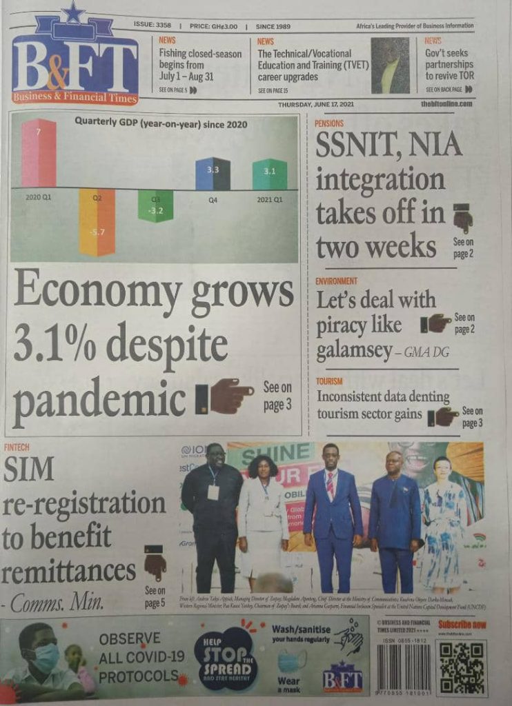 Newspaper Headlines Of Thursday June 17 21 My News Ghana