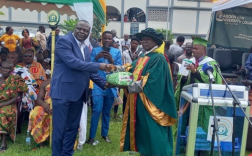 Garden City University College confers special award to Joshua Twum ...