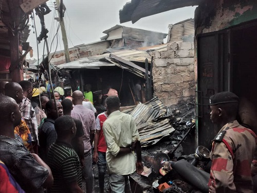 Fire guts over 10 shops at Kumasi Central market - Otec 102.9 FM