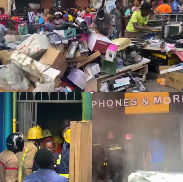 Adum Fire Kumasi Adum: Fire razes shops, destroying wares worth millions of cedis ...
